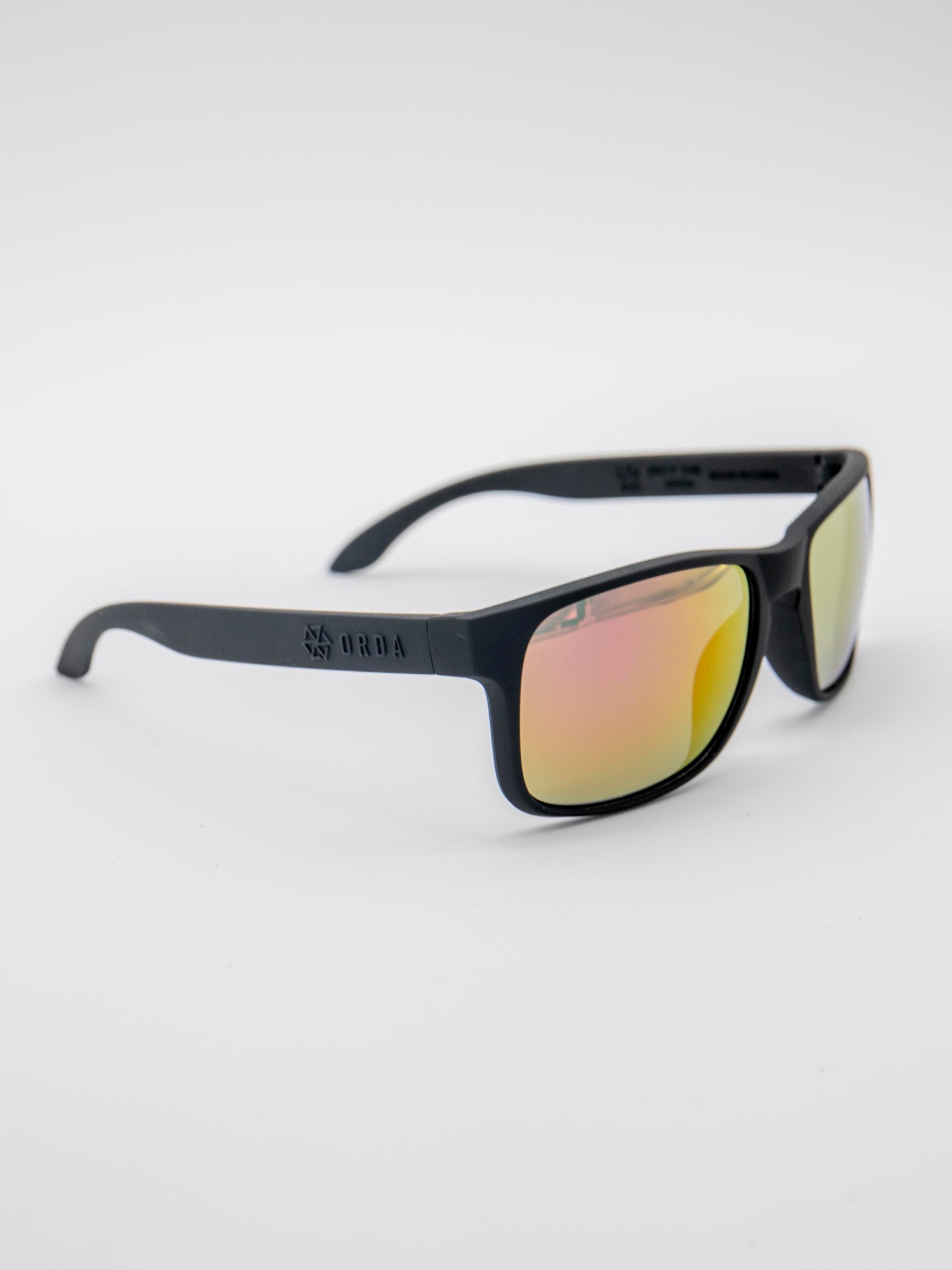 ORDA Jesse Jude – Black Velo Grip Frame with Mirrored Red/Gold Chromo Vue™ Lens Sunglasses