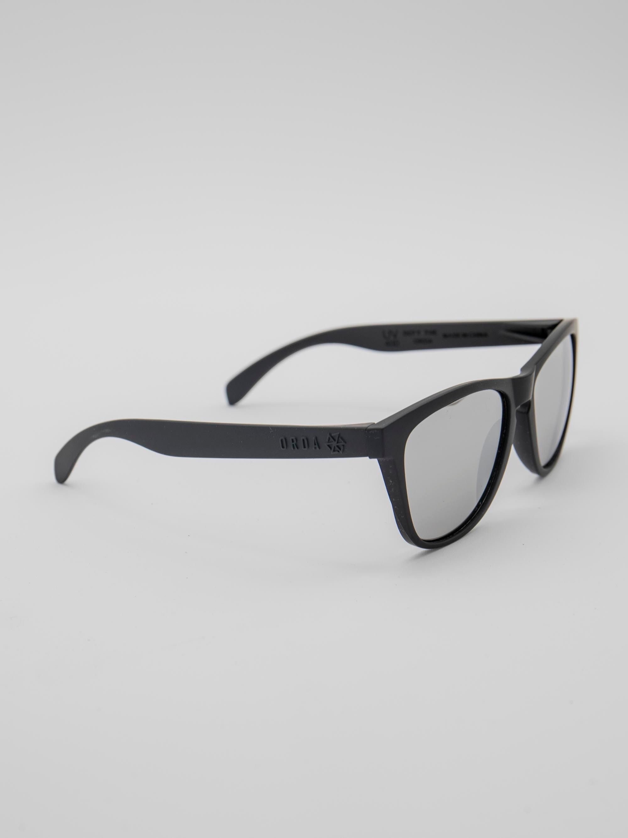 ORDA The MT – Black Velo Grip Frame with Silver Mirrored Chromo Vue™ Lens Sunglasses