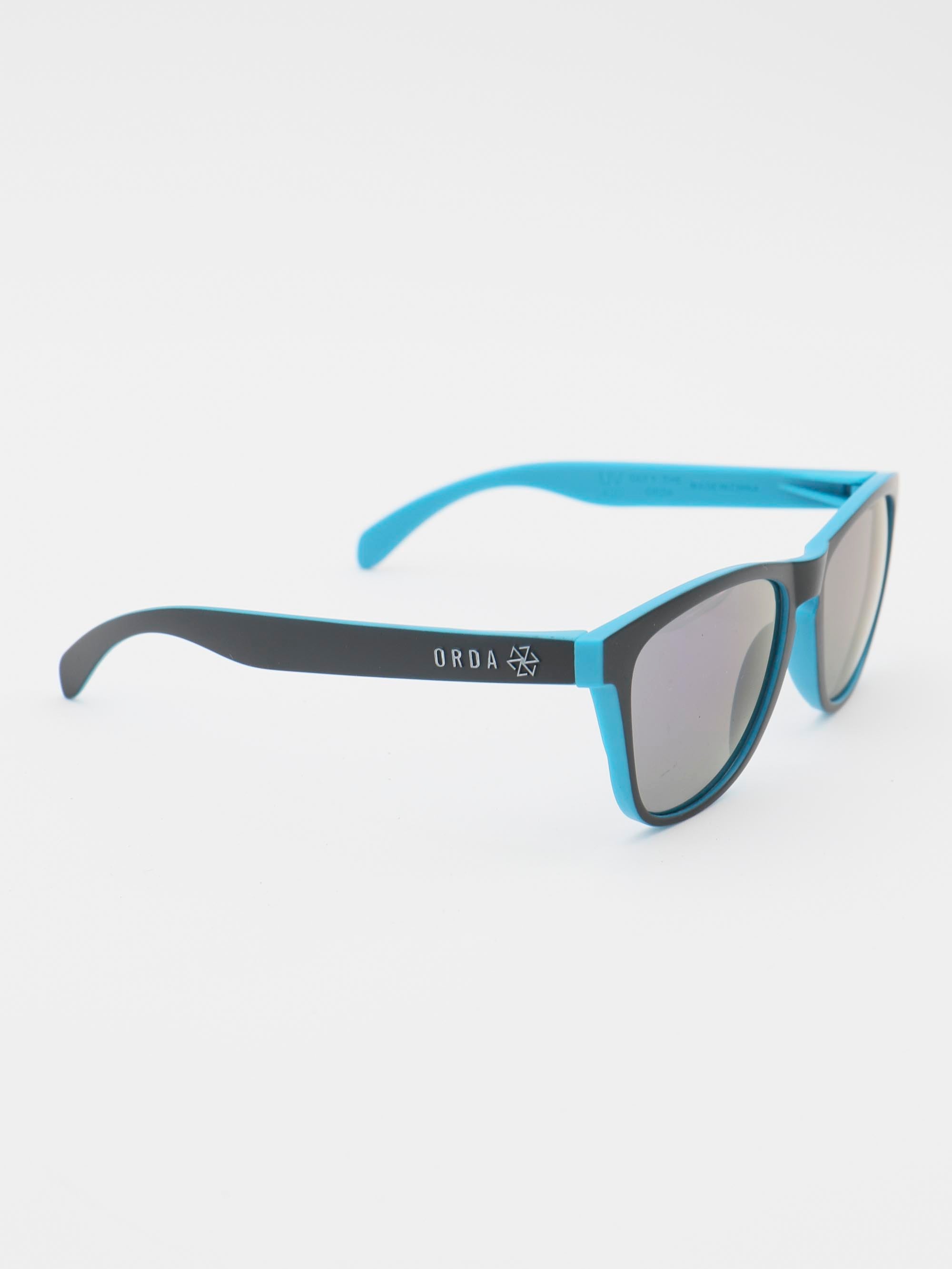 ORDA The MT – Black Outer / Blue Inner Two Tone Lux Frame with Mirrored Blue Chromo Vue™ Lens Sunglasses