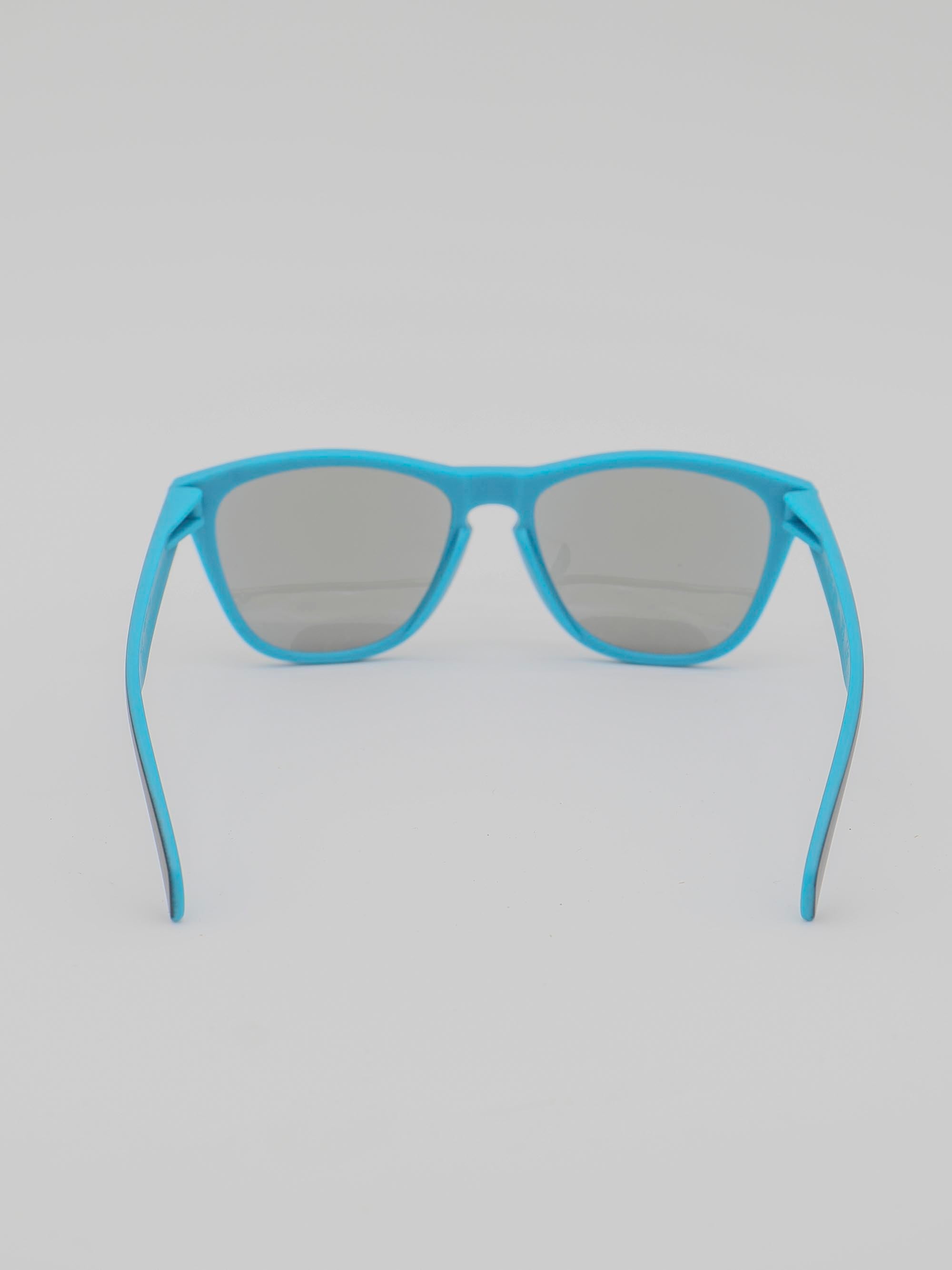 ORDA The MT – Black Outer / Blue Inner Two Tone Lux Frame with Mirrored Blue Chromo Vue™ Lens Sunglasses