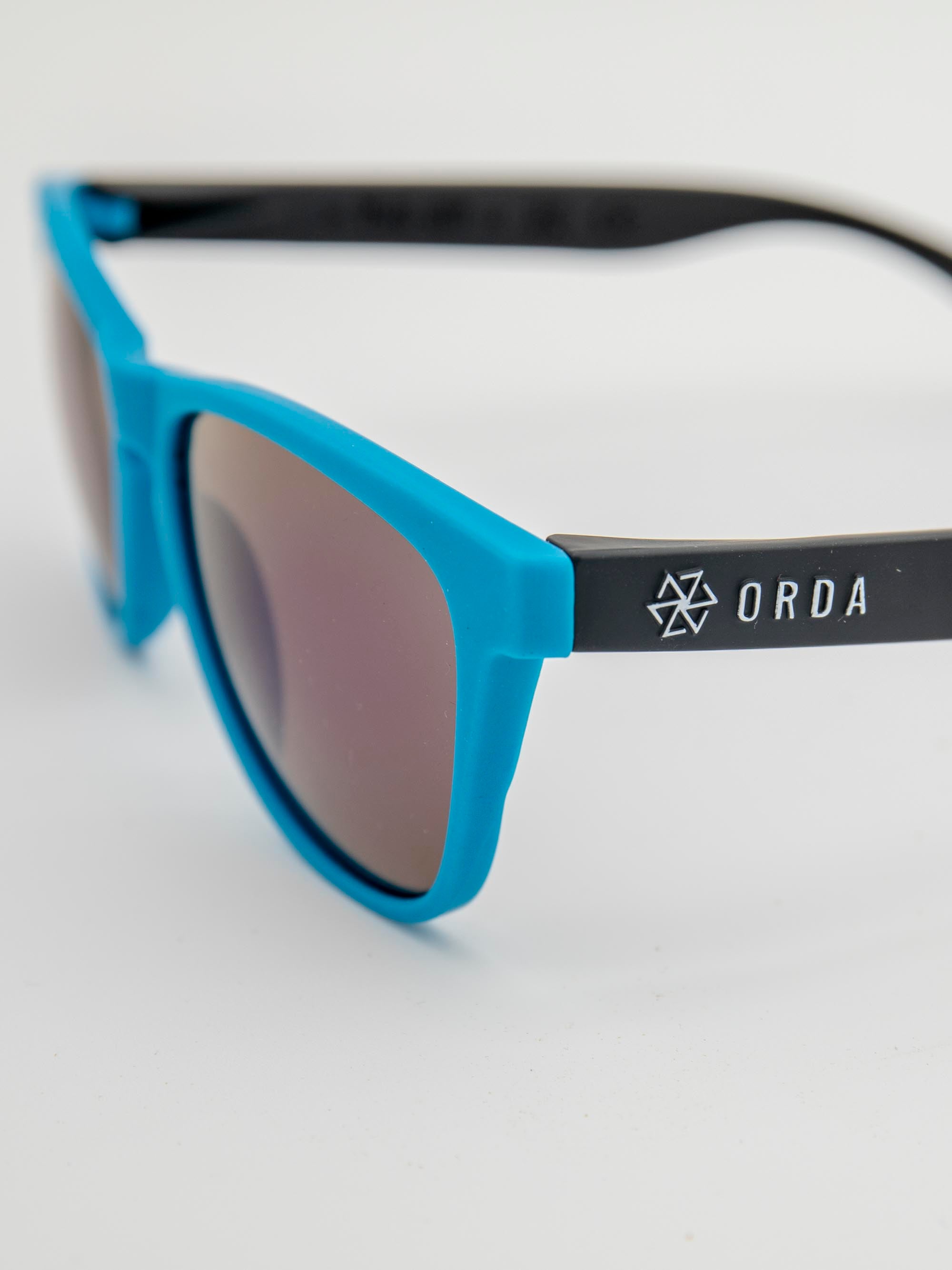 ORDA The MT – Black / Blue Velo Grip Frame with Blue Mirrored Chromo Vue™ Lens Sunglasses