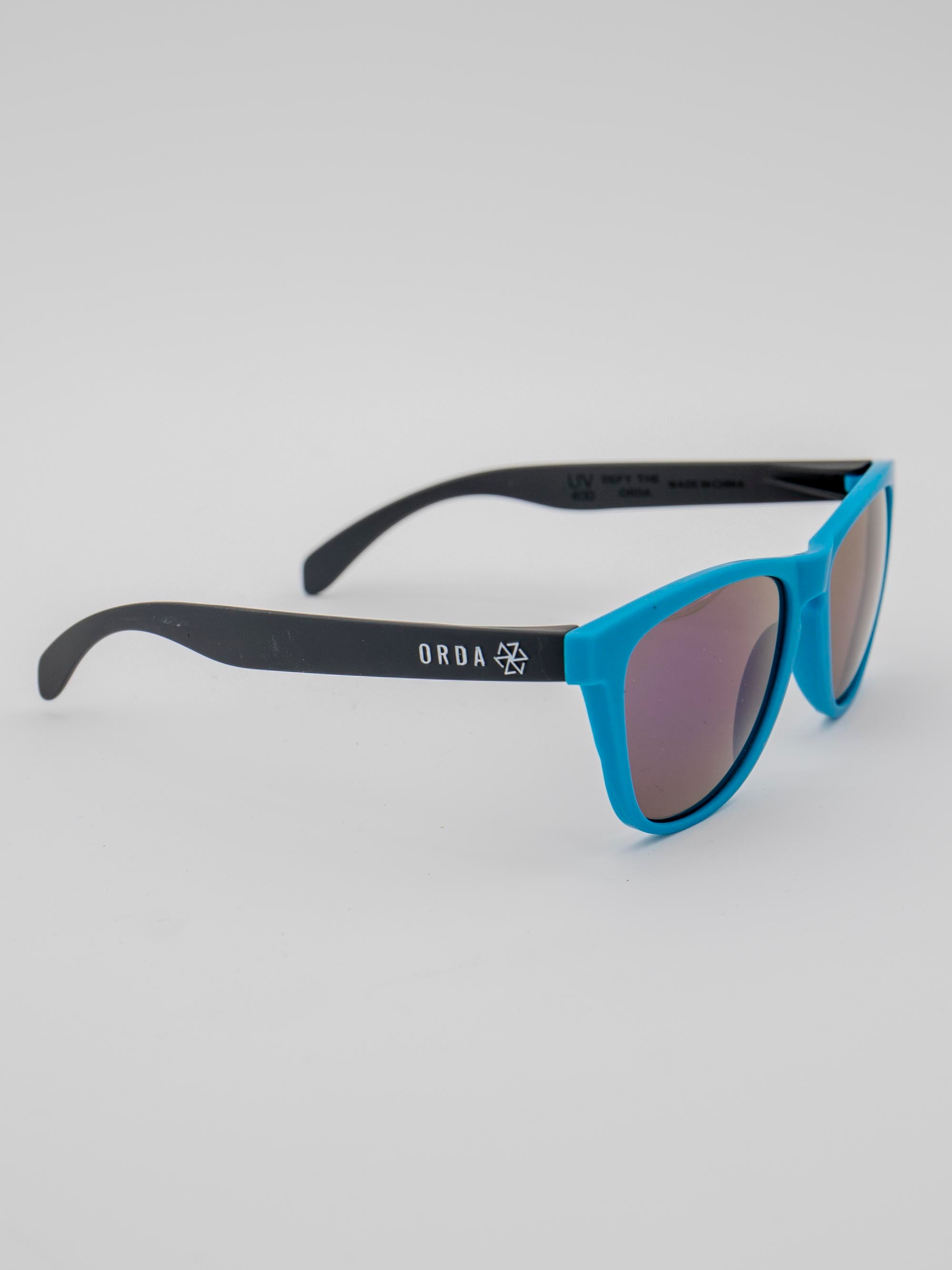 ORDA The MT – Black / Blue Velo Grip Frame with Blue Mirrored Chromo Vue™ Lens Sunglasses
