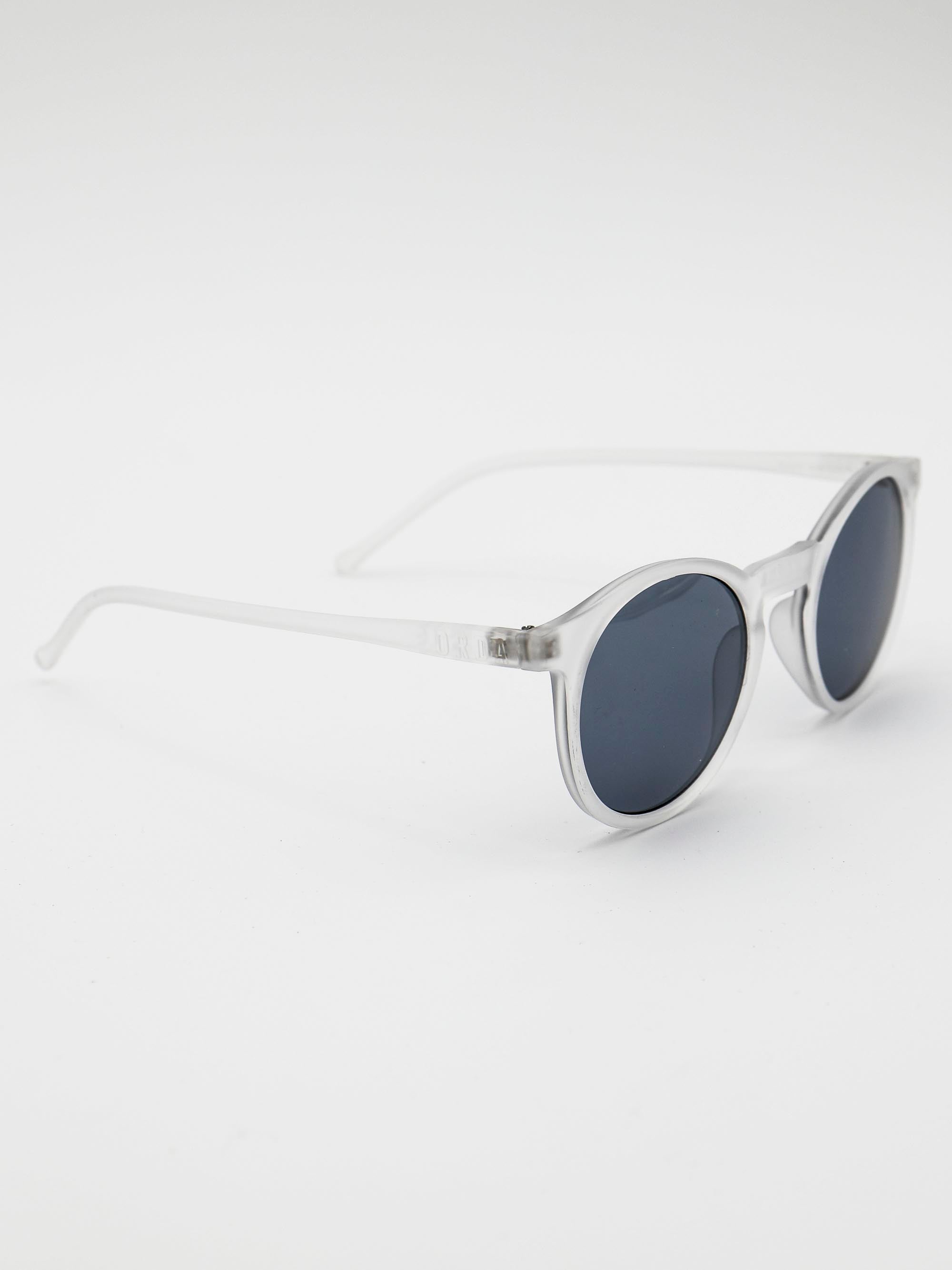 ORDA BD Classic – Frosted Clear Velo Grip Frame with Smoke Black Chromo Vue™ Lens Sunglasses