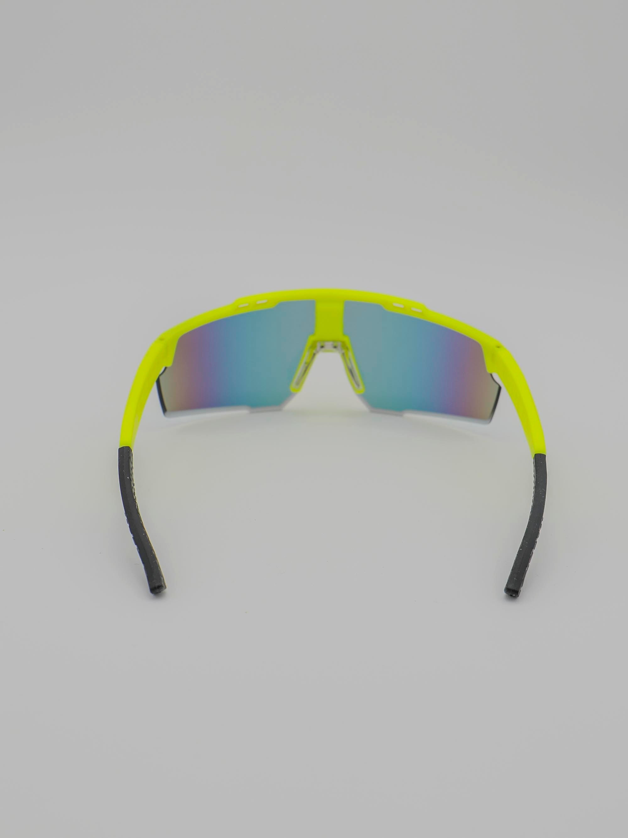 ORDA Benni – Fluro Yellow Velo Grip Frame with Revo Red/Orange Chromo Vue™ Lens Sunglasses