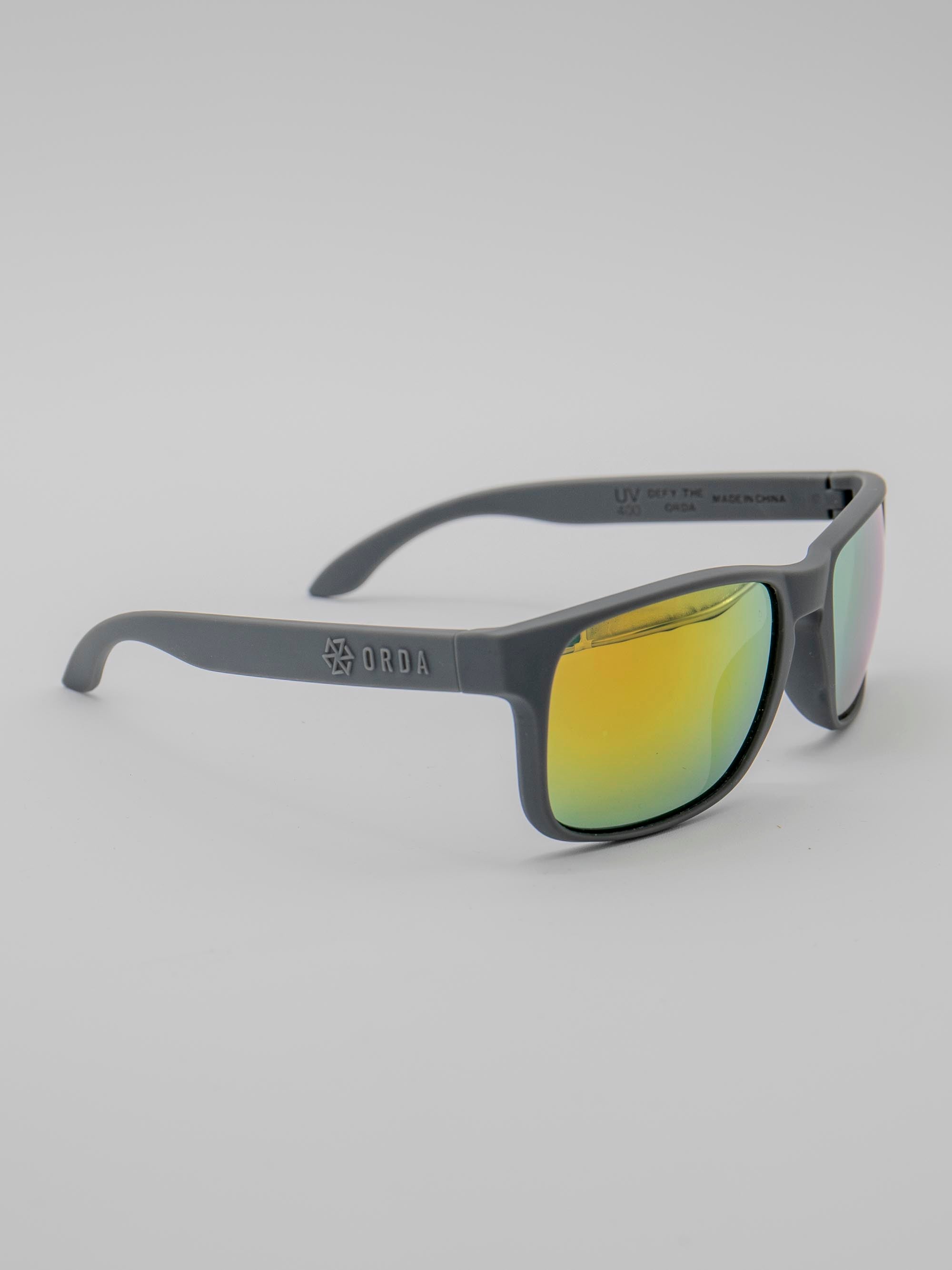 ORDA Jesse Jude – Grey Velo Grip Frame with Mirrored Red/Gold Chromo Vue™ Lens Sunglasses