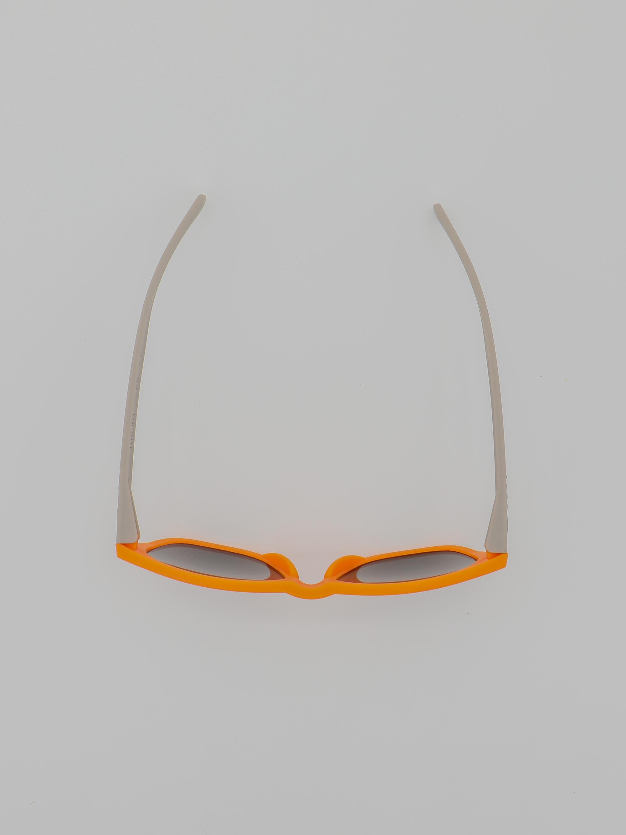 ORDA The MT – Grey / Orange Velo Grip Frame with Mirrored Blue Chromo Vue™ Lens Sunglasses