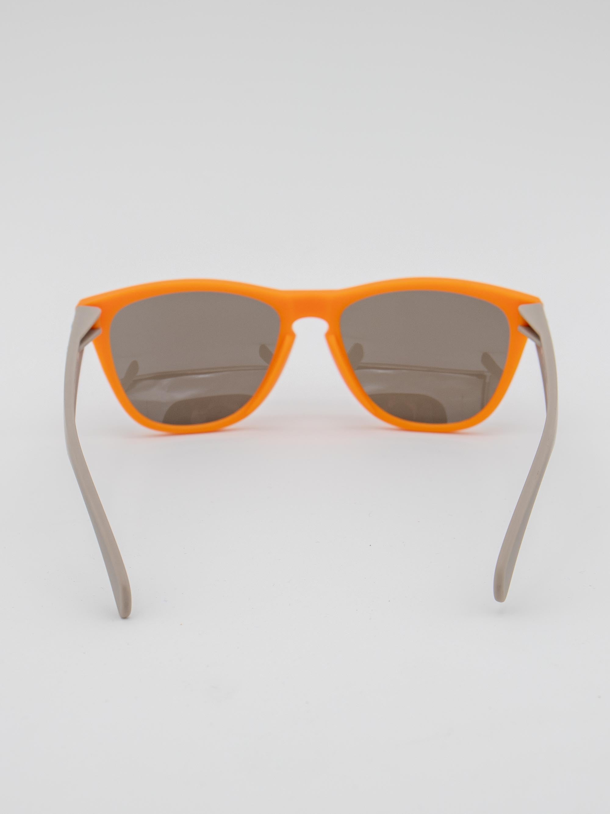 ORDA The MT – Grey / Orange Velo Grip Frame with Mirrored Blue Chromo Vue™ Lens Sunglasses