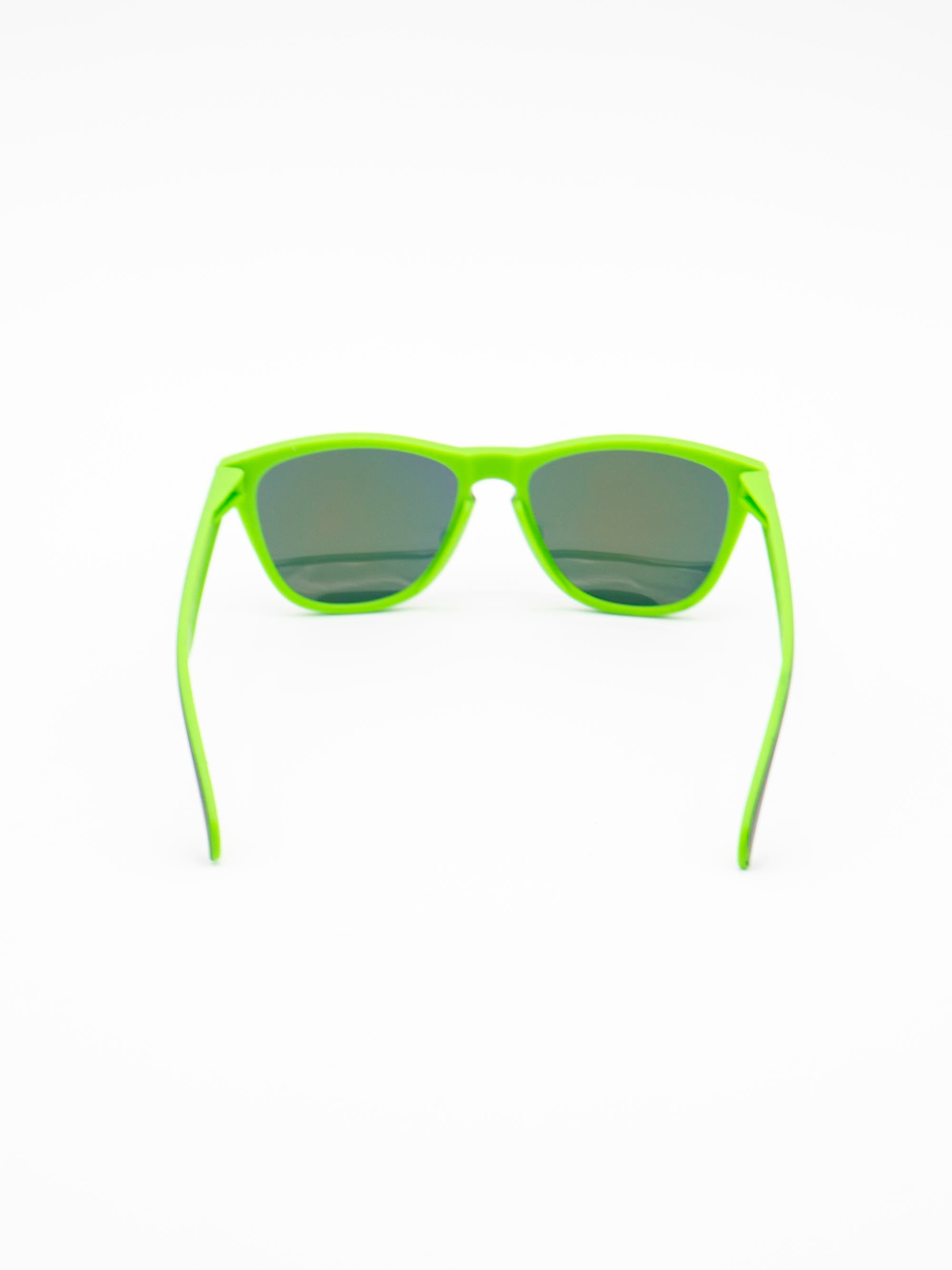 ORDA The MT – Black Outer / Green Inner Two Tone Lux Frame with Mirrored Red/Gold Chromo Vue™ Lens Sunglasses