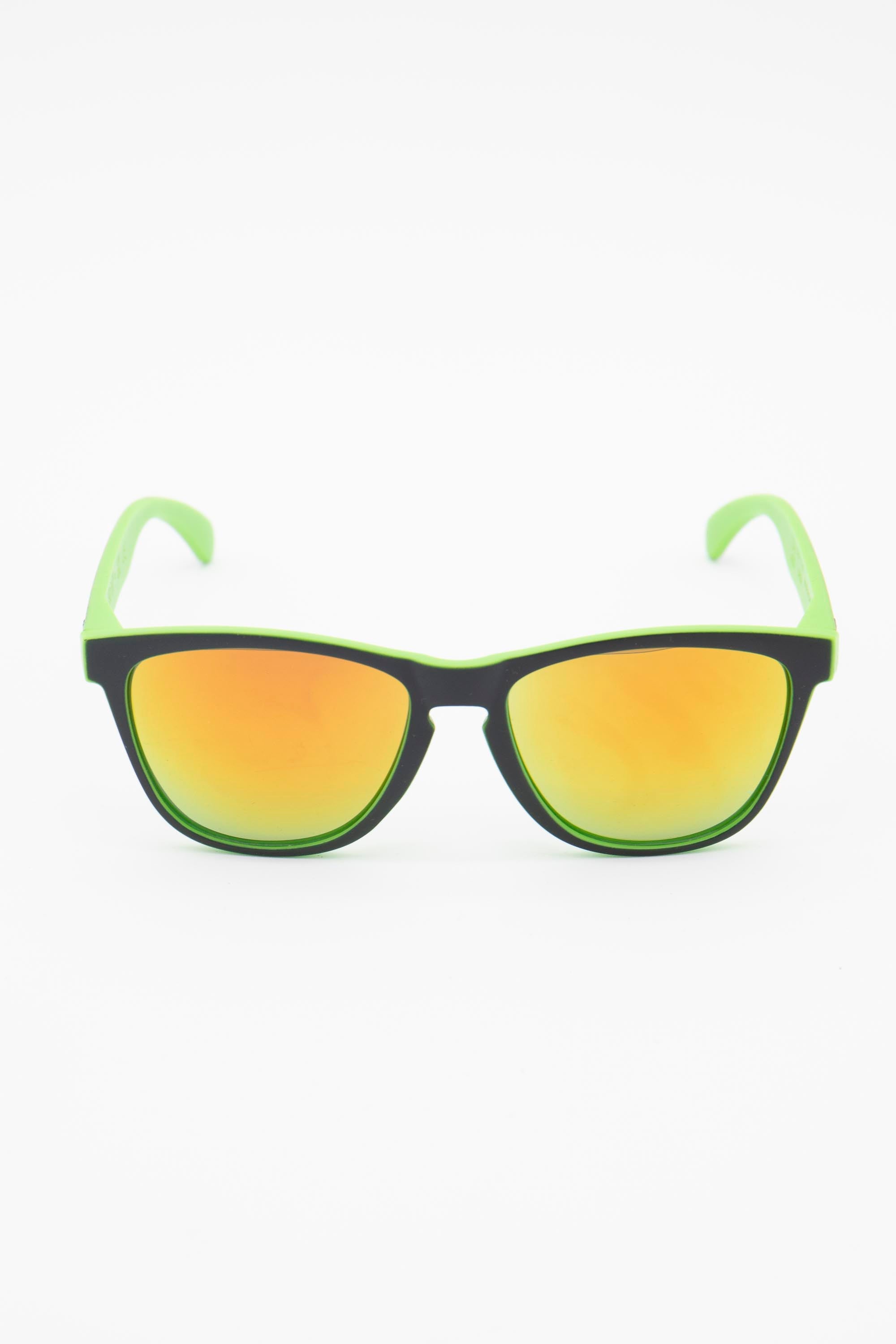 ORDA The MT – Black Outer / Green Inner Two Tone Lux Frame with Mirrored Red/Gold Chromo Vue™ Lens Sunglasses