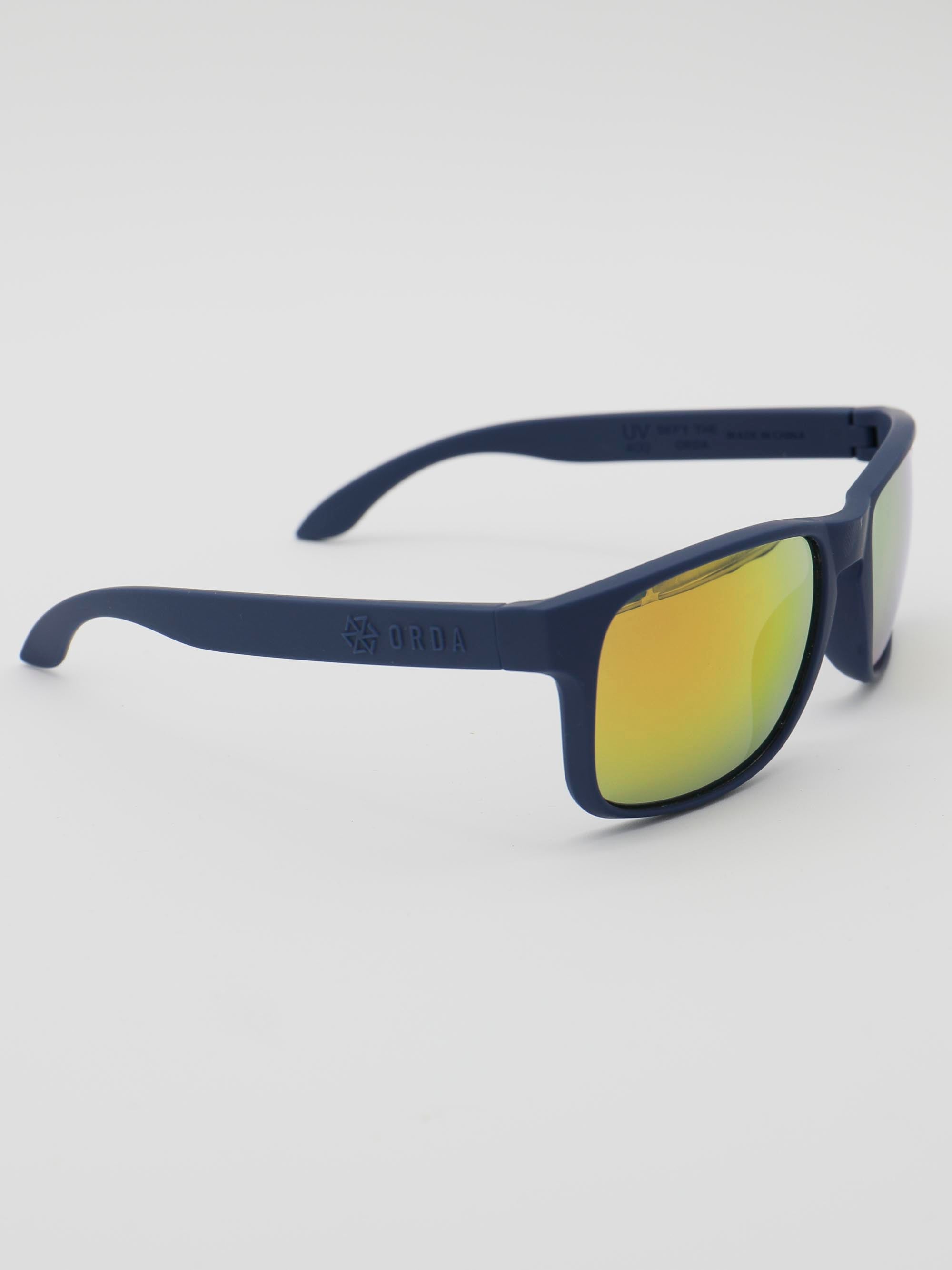 ORDA Jesse Jude – Navy Velo Grip Frame with Mirrored Orange/Red Chromo Vue™ Lens Sunglasses