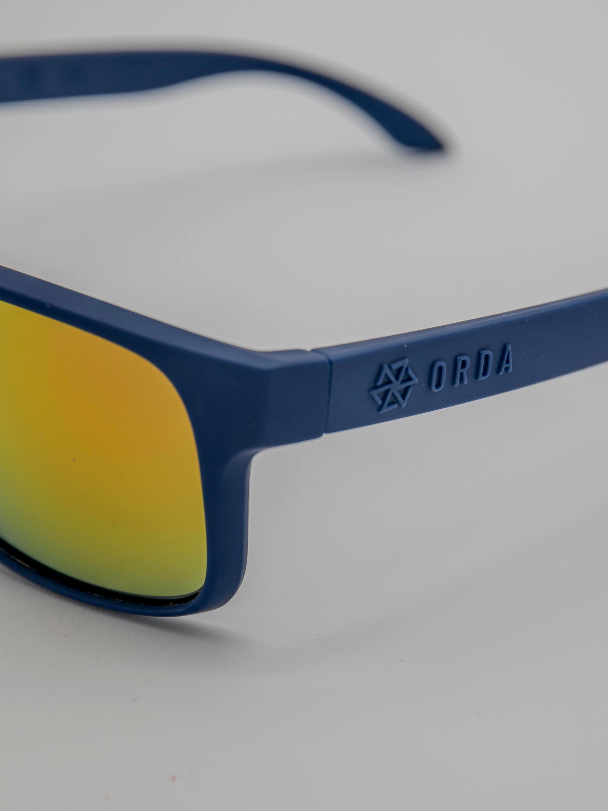 ORDA Jesse Jude – Navy Velo Grip Frame with Mirrored Orange/Red Chromo Vue™ Lens Sunglasses