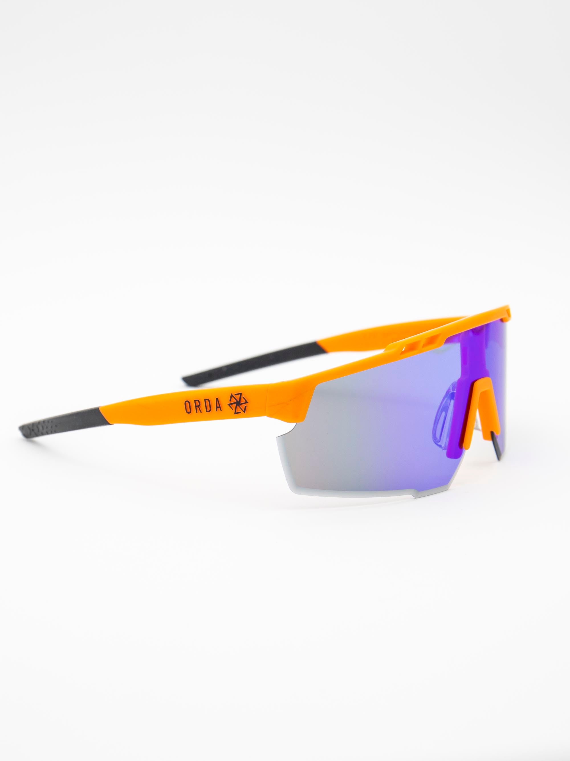 ORDA Benni – Orange Velo Grip Frame with Revo Blue Chromo Vue™ Lens Sunglasses