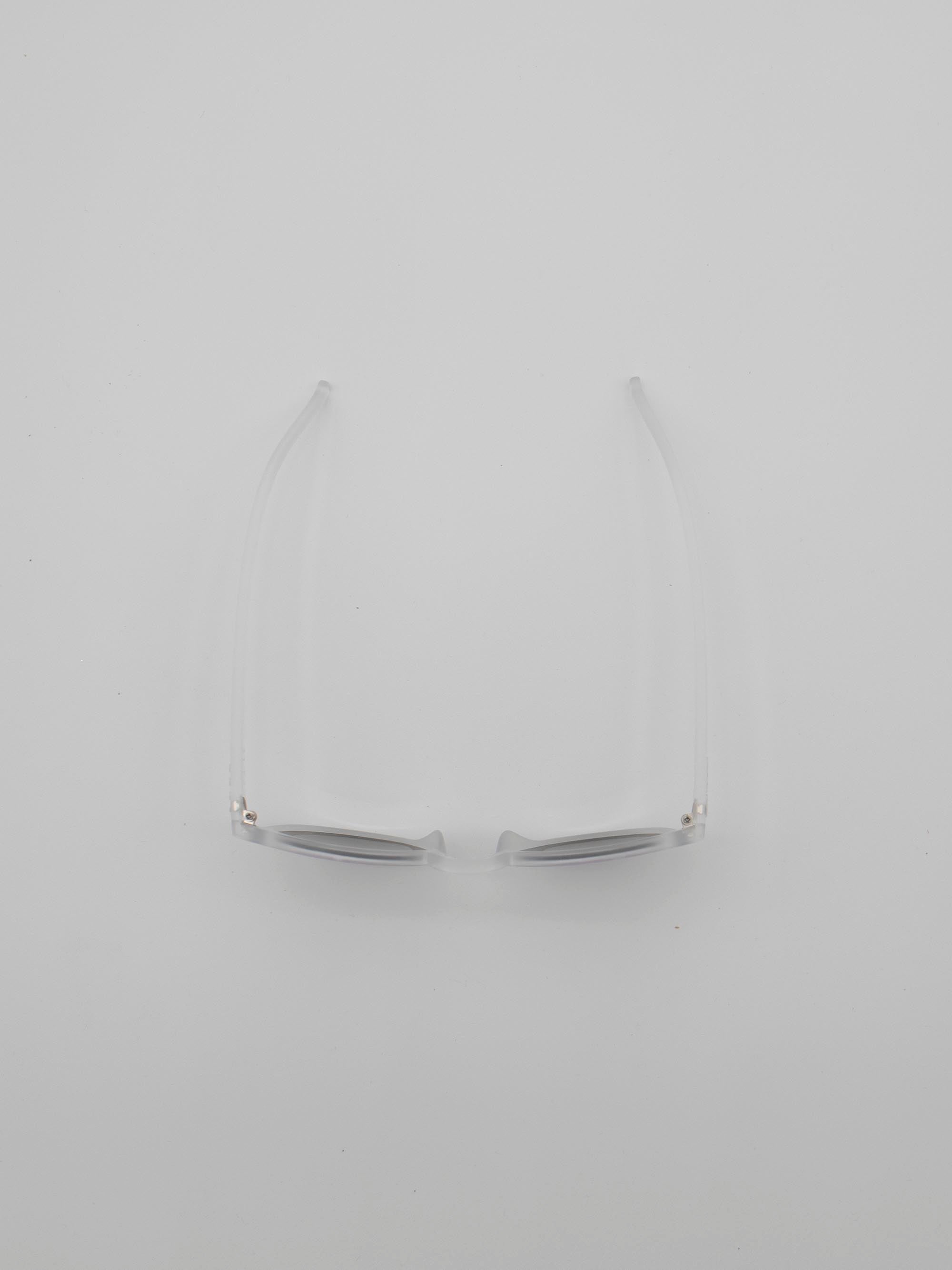 ORDA BD Classic – Frosted Clear Velo Grip Frame with Mirrored Green Chromo Vue™ Lens Sunglasses