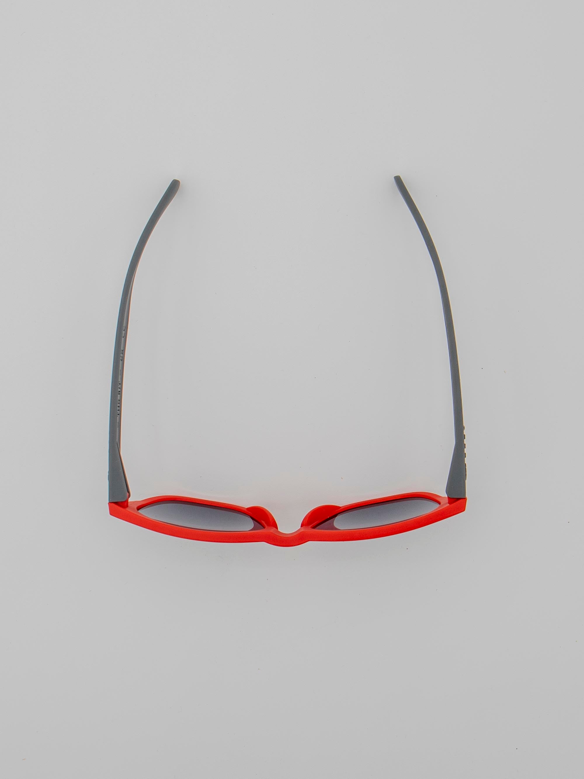 ORDA The MT – Grey / Red Velo Grip Frame with Smoke Black Chromo Vue™ Lens Sunglasses