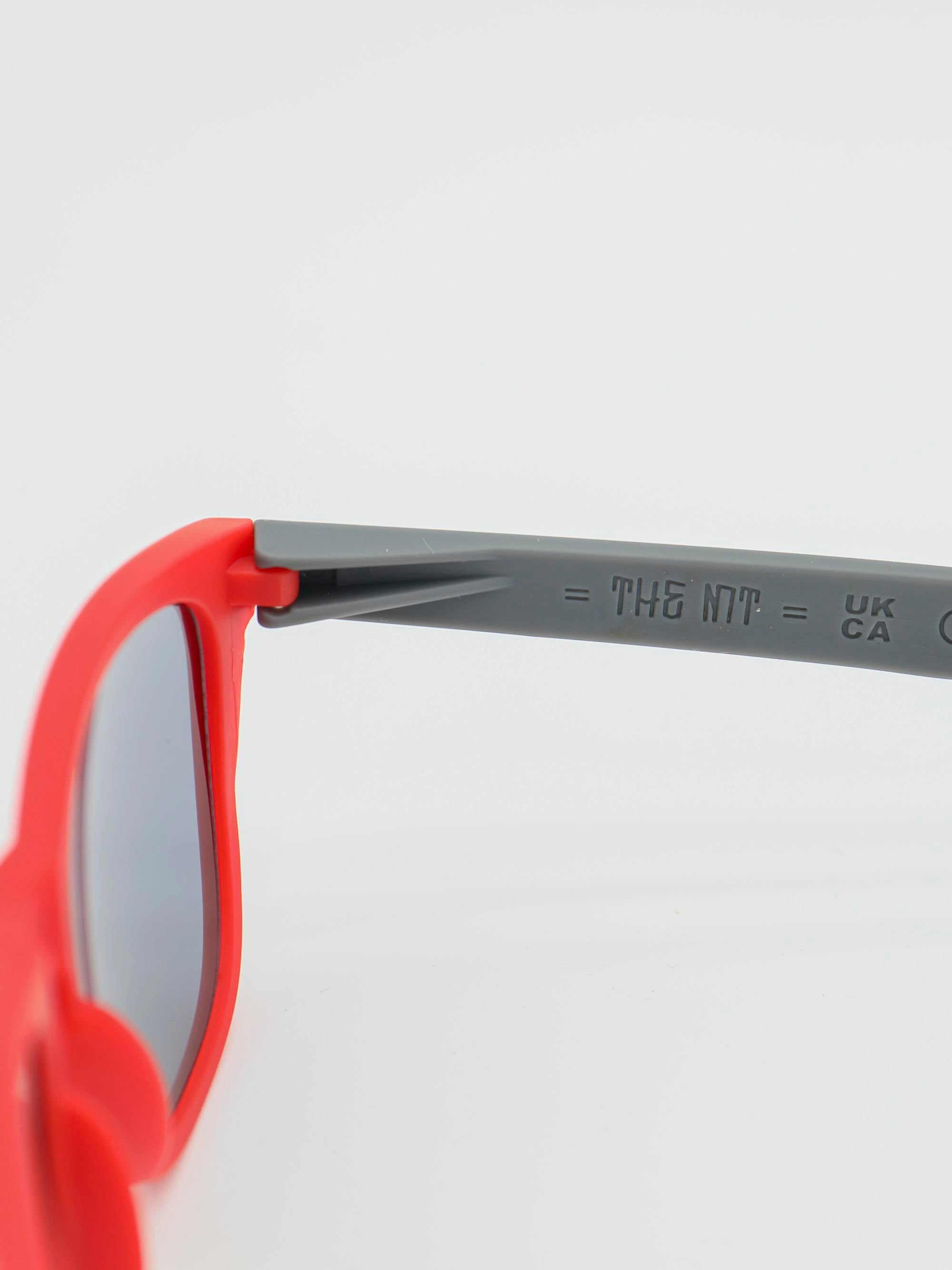 ORDA The MT – Grey / Red Velo Grip Frame with Smoke Black Chromo Vue™ Lens Sunglasses
