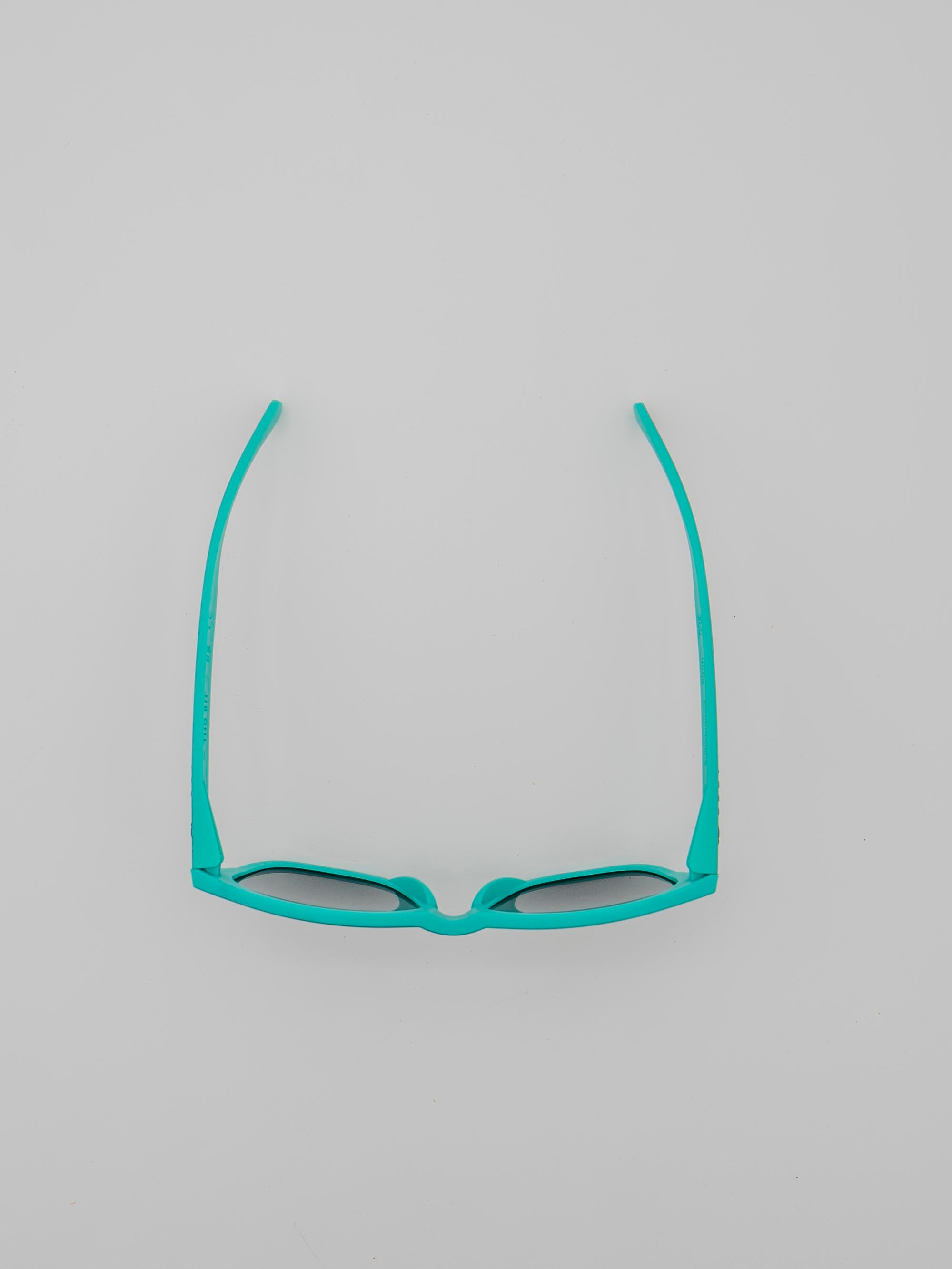 ORDA The MT – Grey Outer / Teal Inner Two Tone Lux Frame with Mirrored Blue Chromo Vue™ Lens Sunglasses