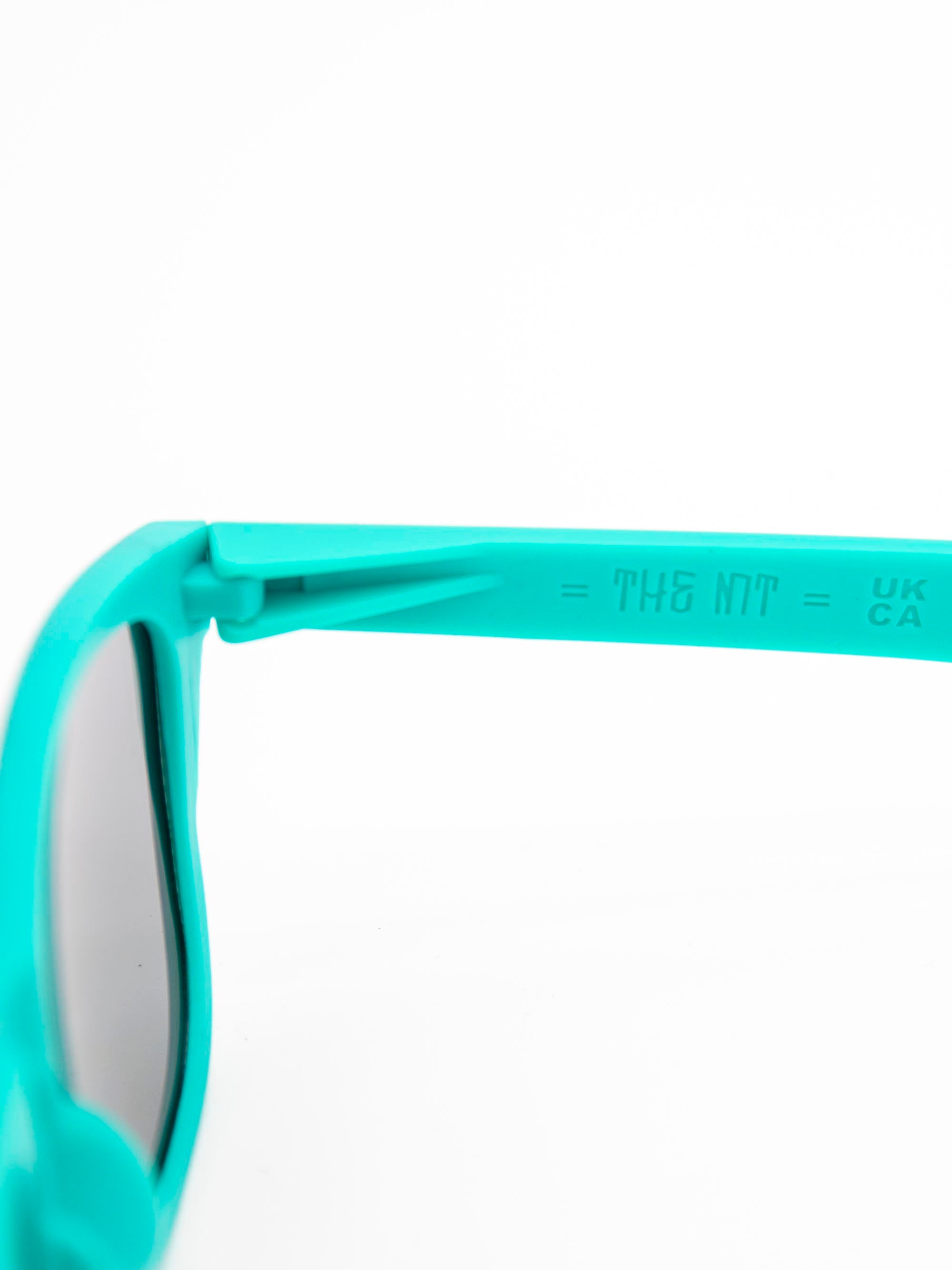 ORDA The MT – Grey Outer / Teal Inner Two Tone Lux Frame with Mirrored Blue Chromo Vue™ Lens Sunglasses