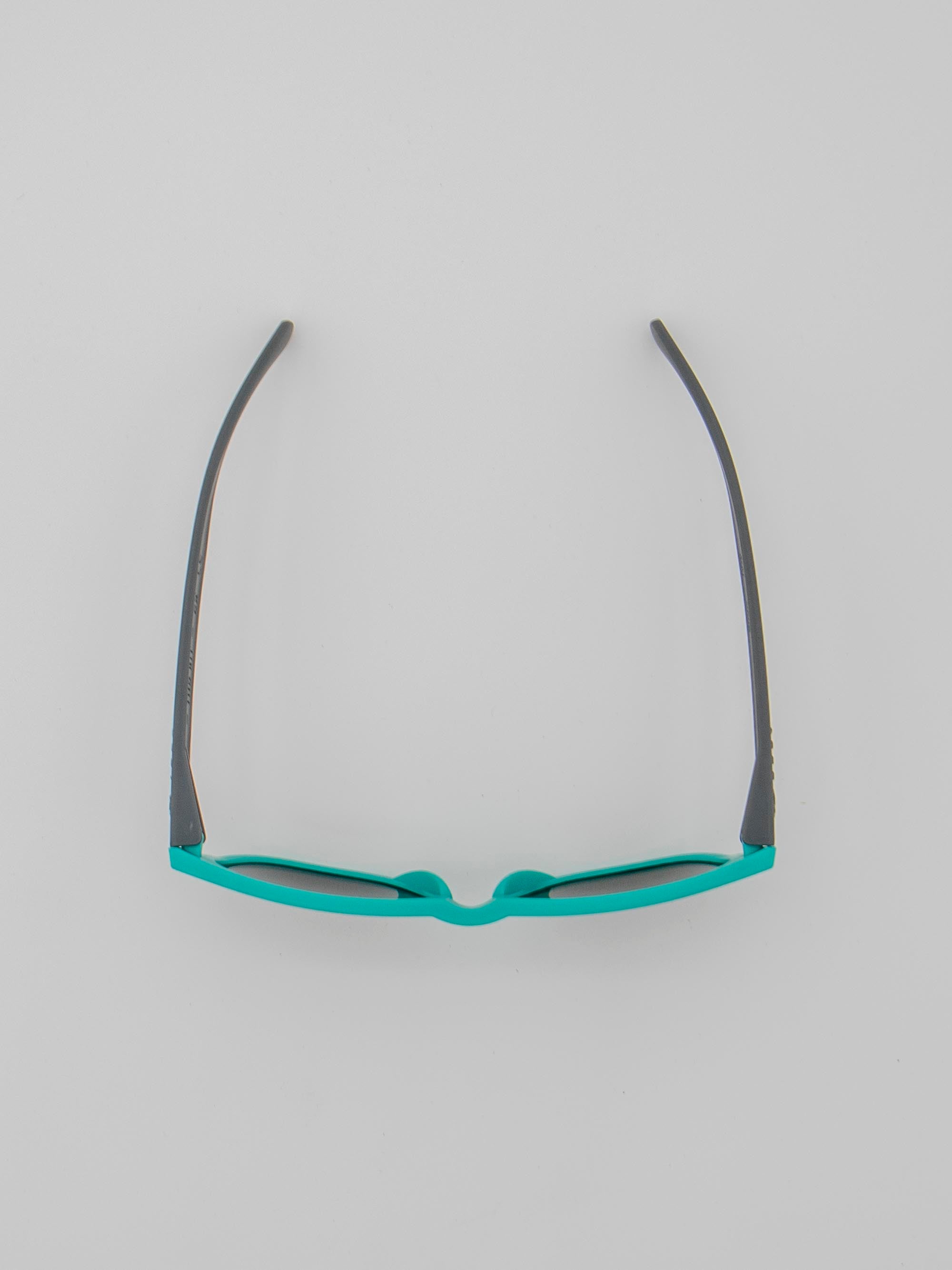 ORDA The MT – Grey / Teal Velo Grip Frame with Blue Mirrored Chromo Vue™ Lens Sunglasses