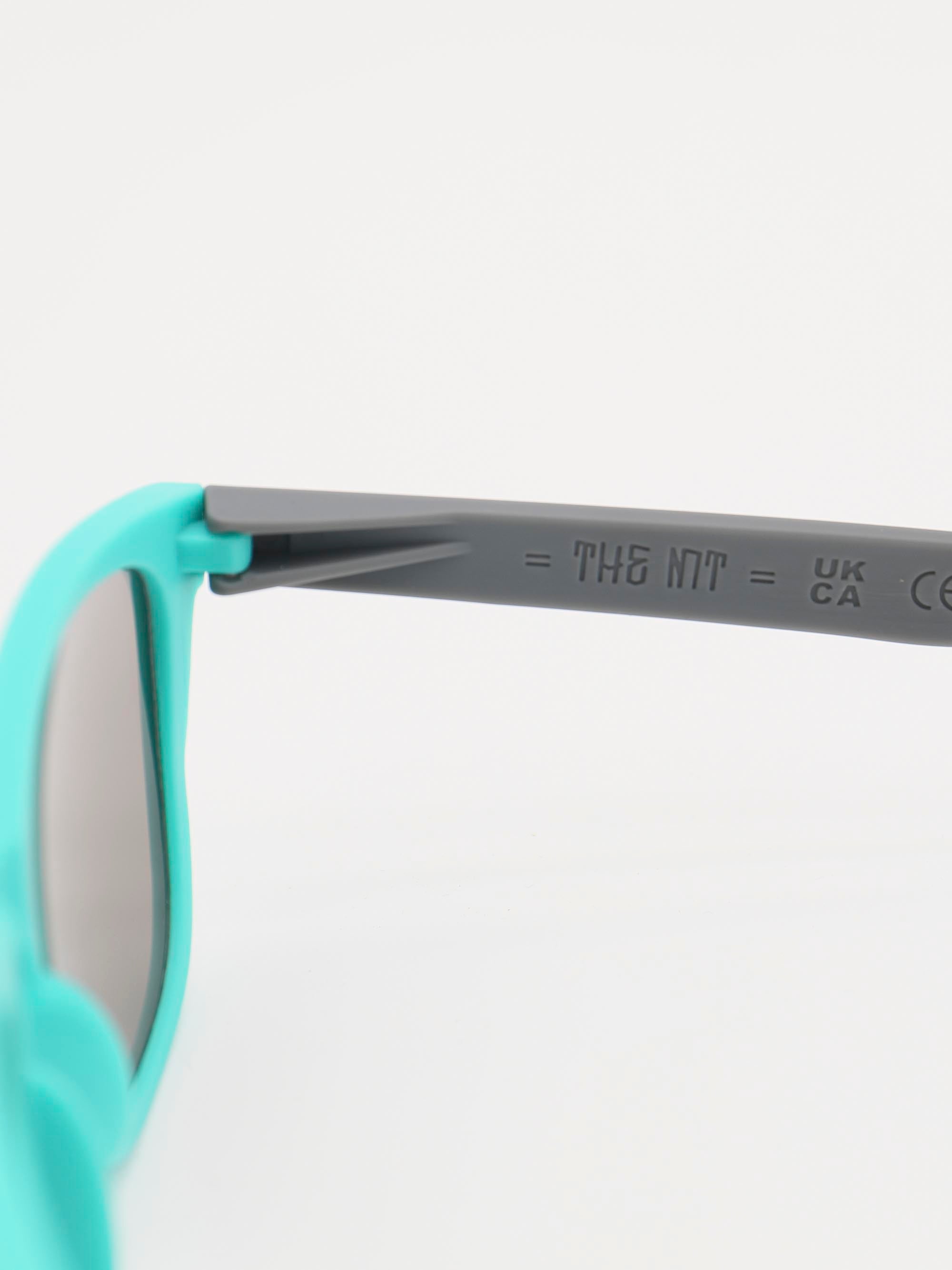 ORDA The MT – Grey / Teal Velo Grip Frame with Blue Mirrored Chromo Vue™ Lens Sunglasses