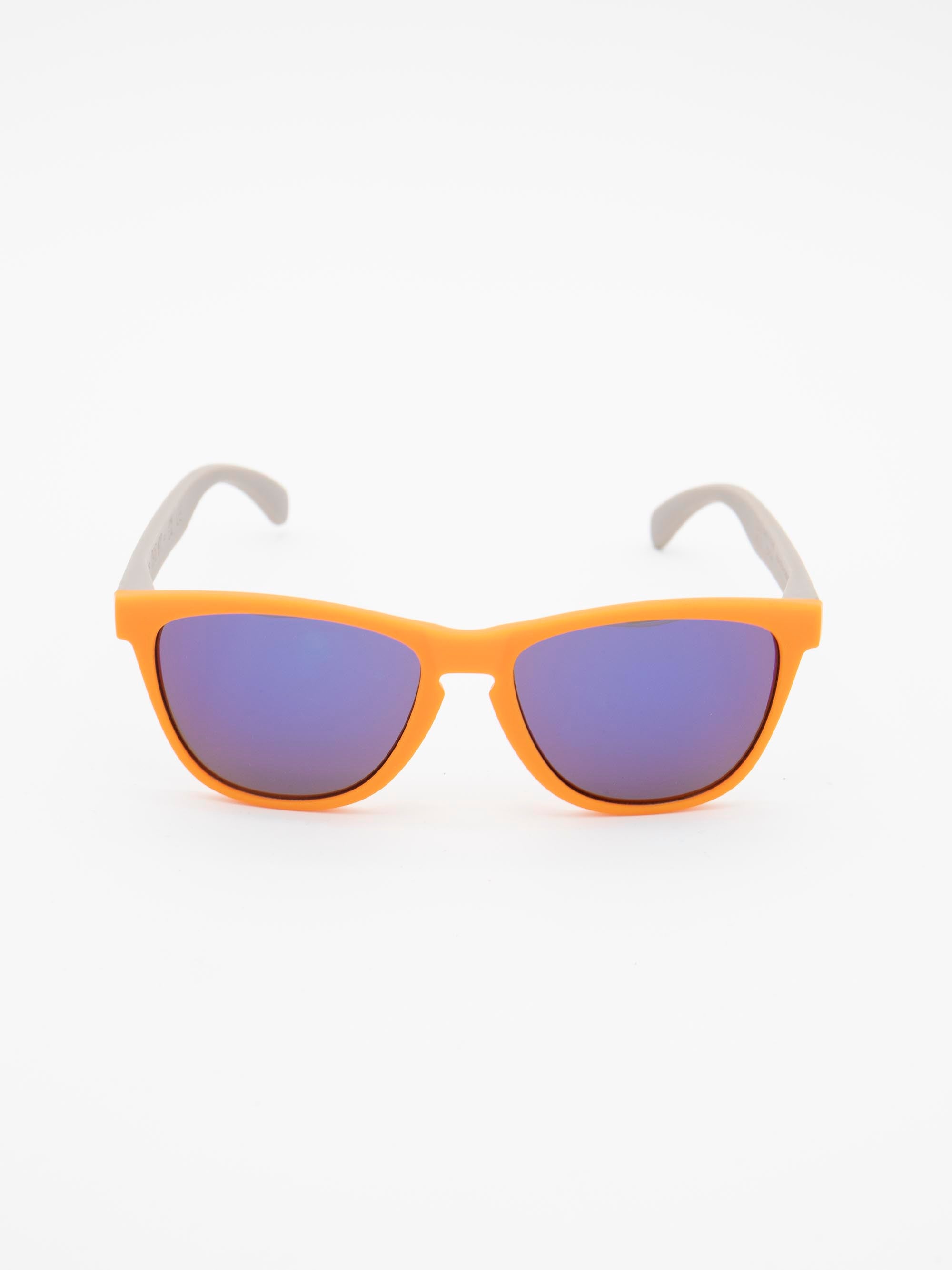 ORDA The MT – Grey / Orange Velo Grip Frame with Mirrored Blue Chromo Vue™ Lens Sunglasses