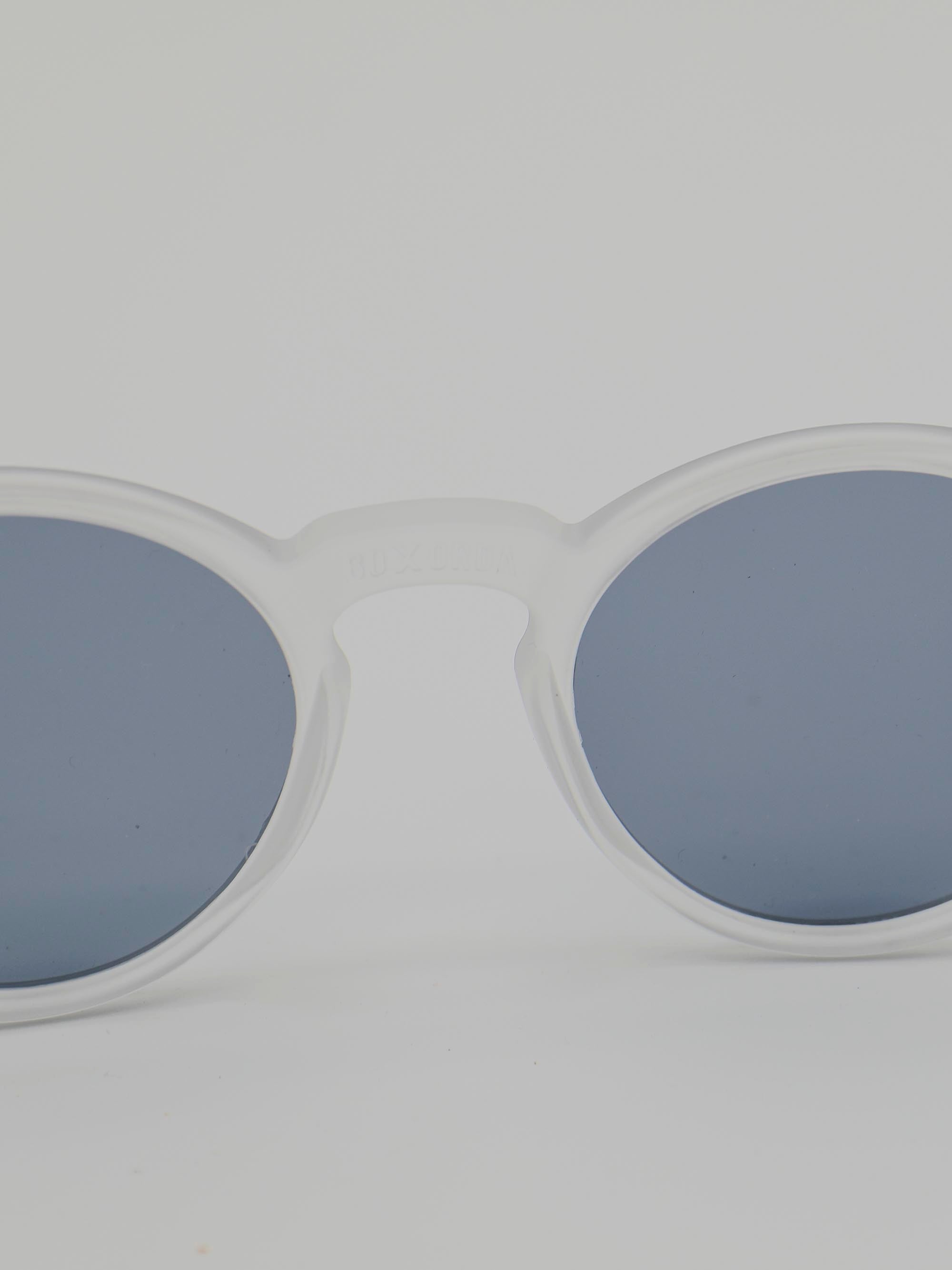 ORDA BD Classic – Frosted Clear Velo Grip Frame with Smoke Black Chromo Vue™ Lens Sunglasses