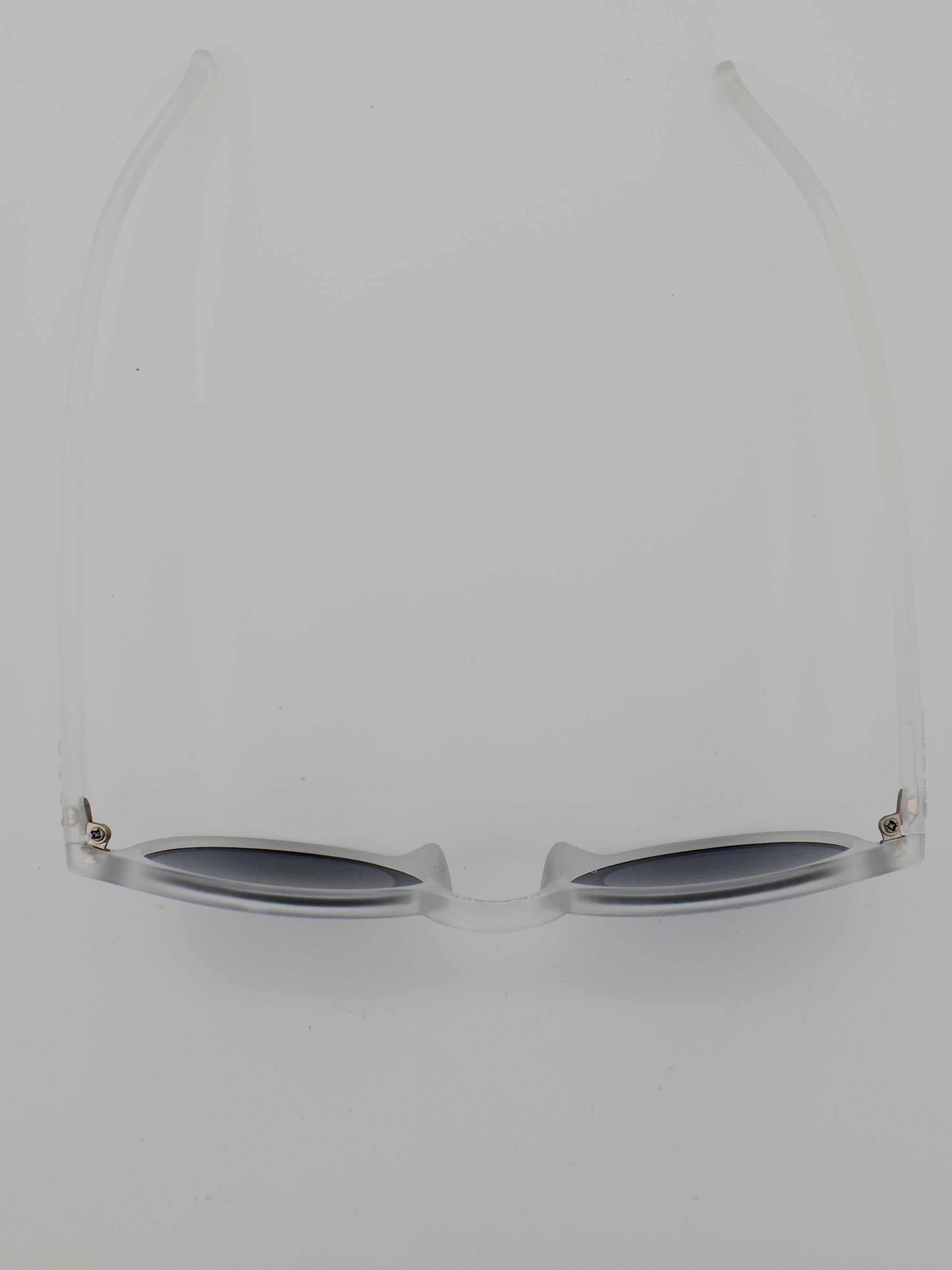 ORDA BD Classic – Frosted Clear Velo Grip Frame with Smoke Black Chromo Vue™ Lens Sunglasses