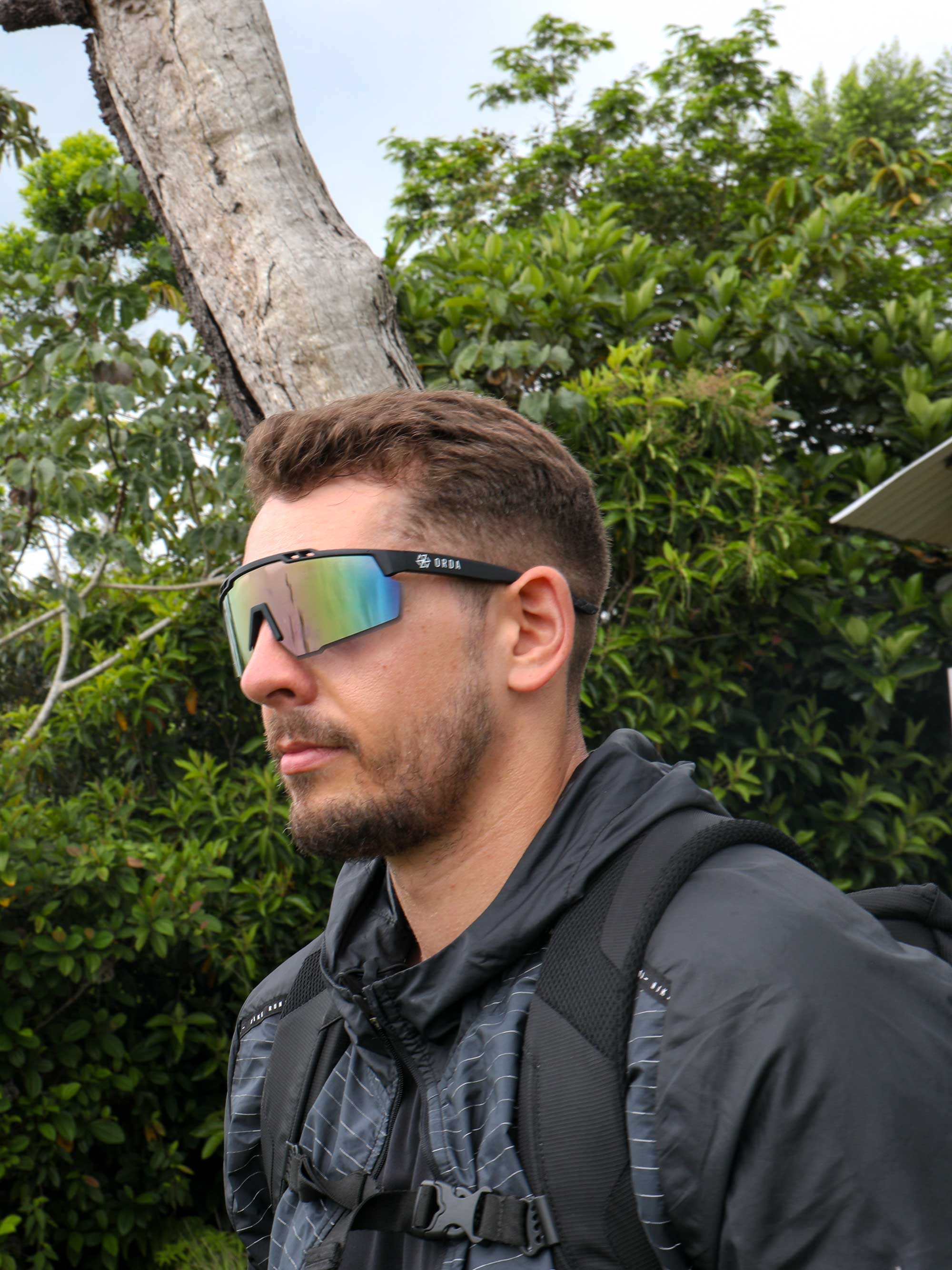 ORDA Benni – Black Velo Grip Frame with Revo Purple Chromo Vue™ Lens Sunglasses